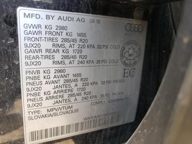 Photo 10 from auction – 2017 AUDI Q7 PRESTIG with VIN WA1VAAF71HD015313