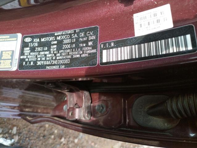 Photo 10 from auction – 2017 KIA FORTE LX with VIN 3KPFK4A73HE090383