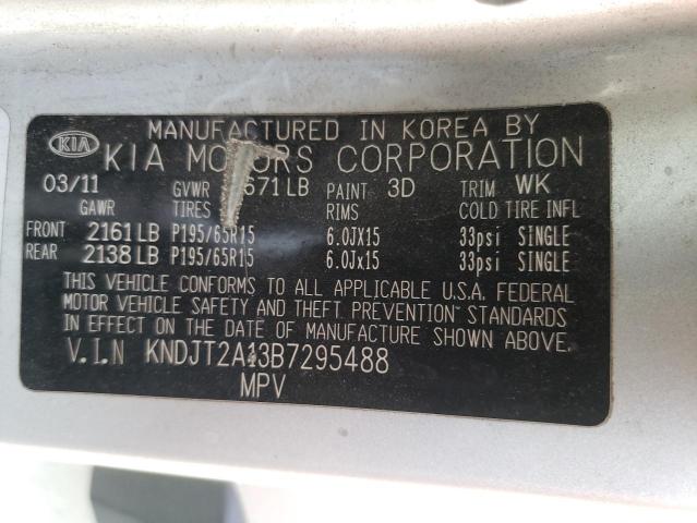 Photo 10 from auction – 2011 KIA SOUL with VIN KNDJT2A13B7295488