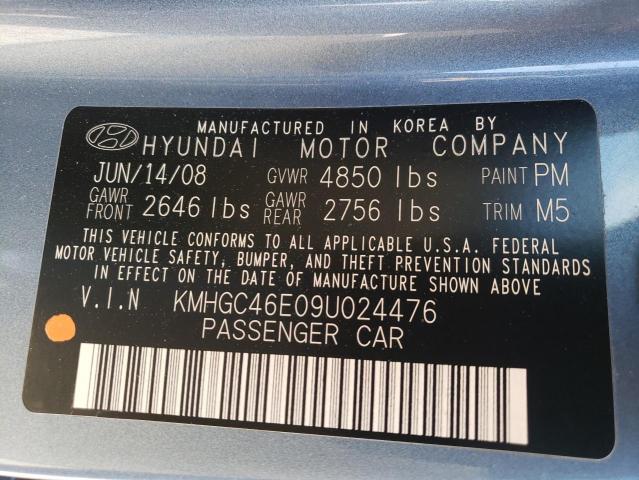 Photo 10 from auction – 2009 HYUNDAI GENESIS 3. with VIN KMHGC46E09U024476
