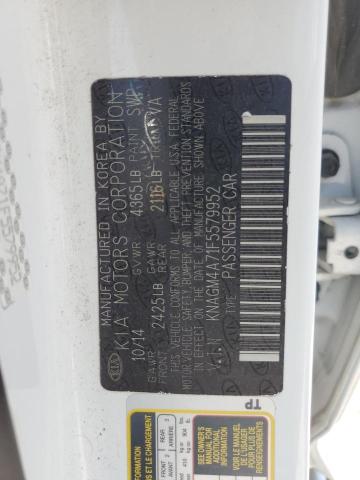 Photo 10 from auction – 2015 KIA OPTIMA LX with VIN KNAGM4A71F5579952