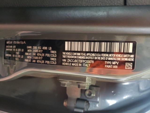 Photo 10 from auction – 2015 JEEP RENEGADE T with VIN ZACCJBCT0FPC03078