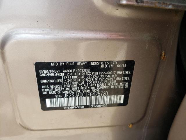 Photo 10 from auction – 2015 SUBARU FORESTER 2 with VIN JF2SJADC1FG426720
