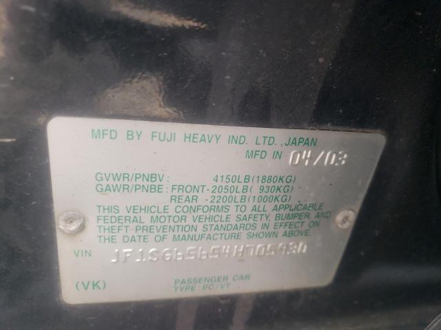 Photo 10 from auction – 2004 SUBARU FORESTER 2 with VIN JF1SG65654H705930