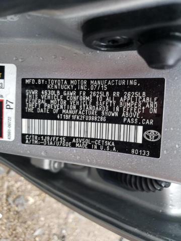 Photo 10 from auction – 2015 TOYOTA CAMRY LE with VIN 4T1BF1FK2FU988286