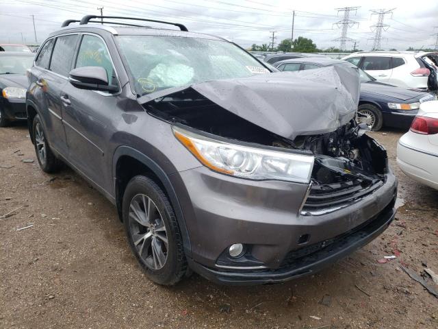 TOYOTA HIGHLANDER 2016 with VIN 5TDJKRFH0GS243394 - Photo from auction