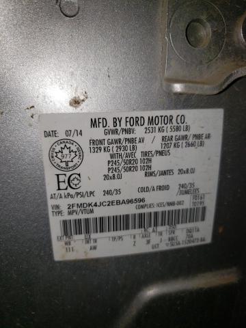 Photo 10 from auction – 2014 FORD EDGE SEL with VIN 2FMDK4JC2EBA96596