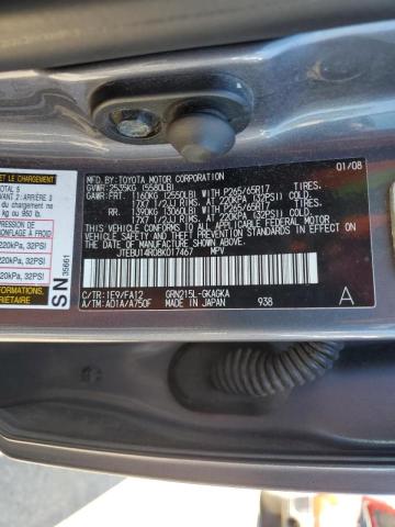 Photo 10 from auction – 2008 TOYOTA 4RUNNER SR with VIN JTEBU14R08K017467