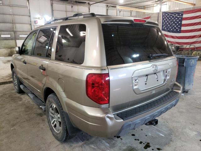 Photo 3 from auction – 2005 HONDA PILOT EXL with VIN 2HKYF18535H502664