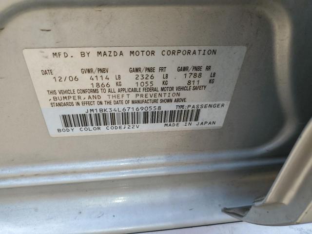 Foto 10 de la subasta – 2007 MAZDA SPEED 3 con VIN JM1BK34L671690558