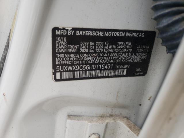 Photo 10 from auction – 2017 BMW X3 XDRIVE2 with VIN 5UXWX9C56H0T15431