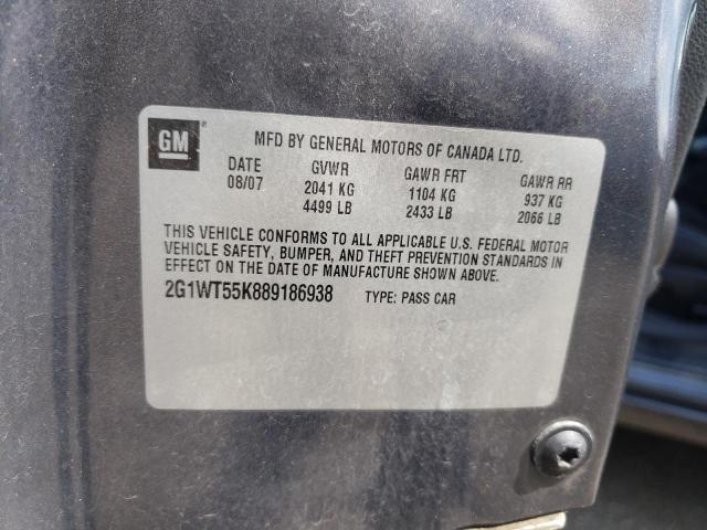 Photo 10 from auction – 2008 CHEVROLET IMPALA LT with VIN 2G1WT55K889186938