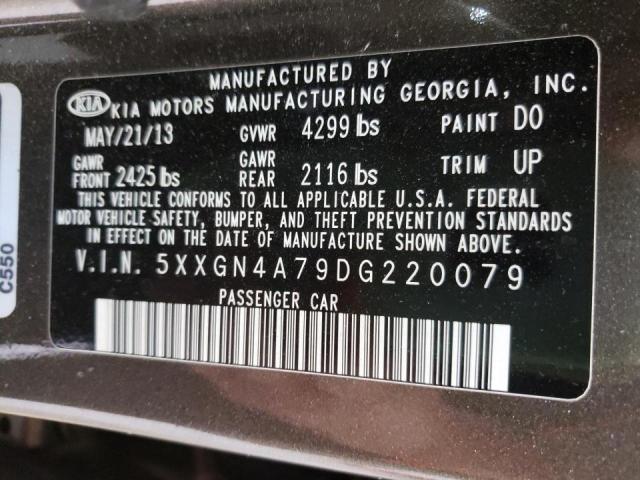 Photo 10 from auction – 2013 KIA OPTIMA EX with VIN 5XXGN4A79DG220079