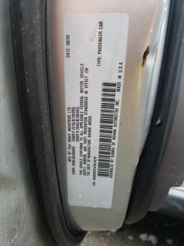 Photo 10 from auction – 2004 SUBARU LEGACY with VIN 4S3BH675747614210