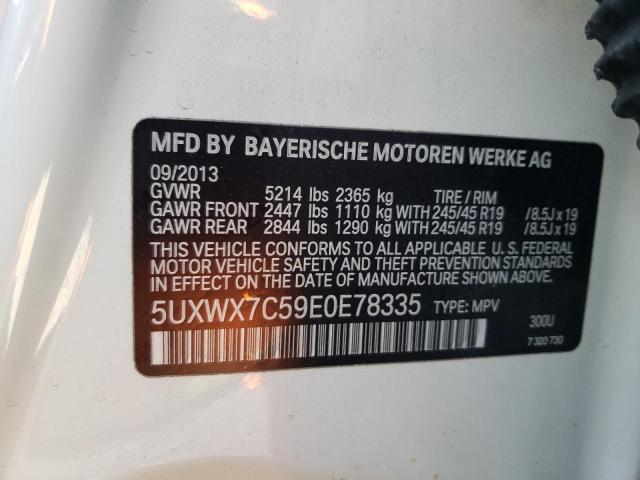 Photo 10 from auction – 2014 BMW X3 XDRIVE3 with VIN 5UXWX7C59E0E78335