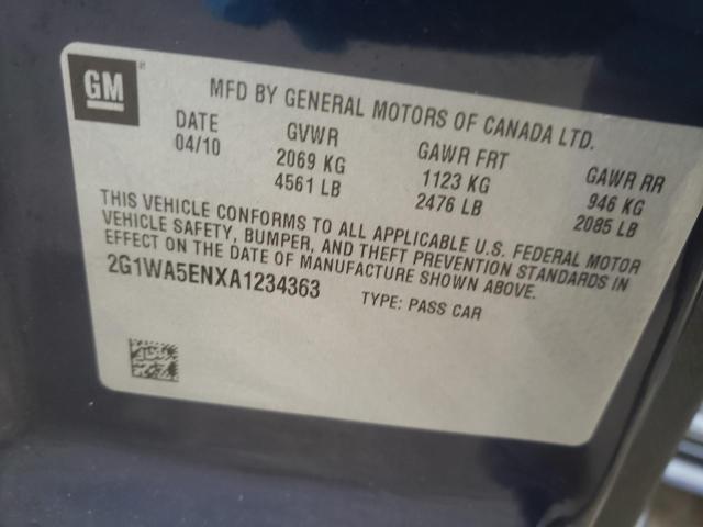 Photo 10 from auction – 2010 CHEVROLET IMPALA with VIN 2G1WA5ENXA1234363