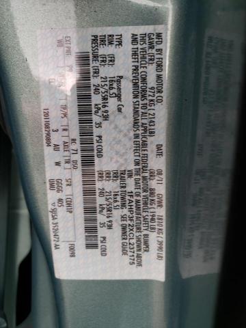 Photo 10 from auction – 2012 FORD FOCUS SE with VIN 1FAHP3F2XCL237175