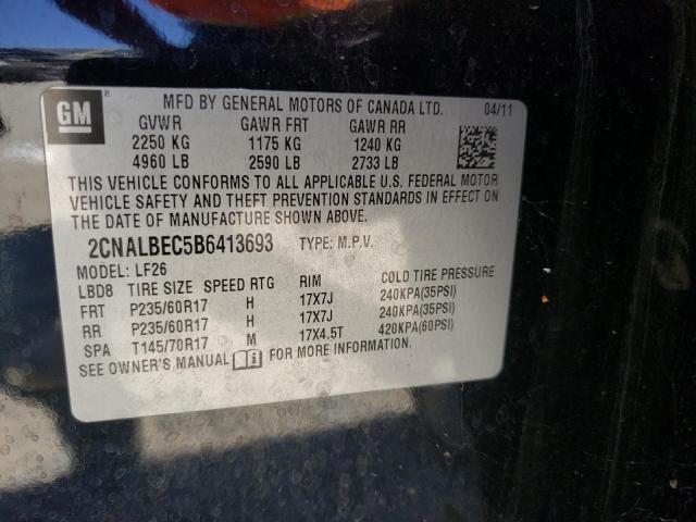 Photo 10 from auction – 2011 CHEVROLET EQUINOX LS with VIN 2CNALBEC5B6413693