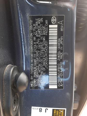 Photo 10 from auction – 2012 TOYOTA PRIUS with VIN JTDKN3DU9C5432831