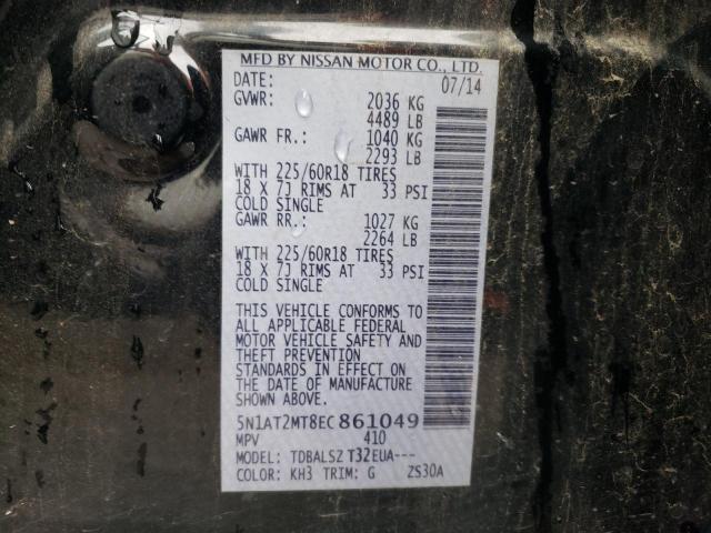 Photo 10 from auction – 2014 NISSAN ROGUE S with VIN 5N1AT2MT8EC861049