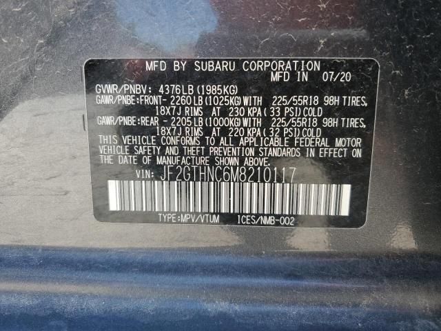 Photo 10 from auction – 2021 SUBARU CROSSTREK with VIN JF2GTHNC6M8210117