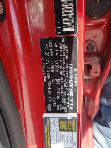 Photo 10 from auction – 2017 KIA FORTE LX with VIN 3KPFL4A76HE049601