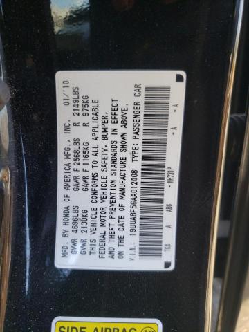 Photo 10 from auction – 2010 ACURA TL with VIN 19UUA8F56AA012408