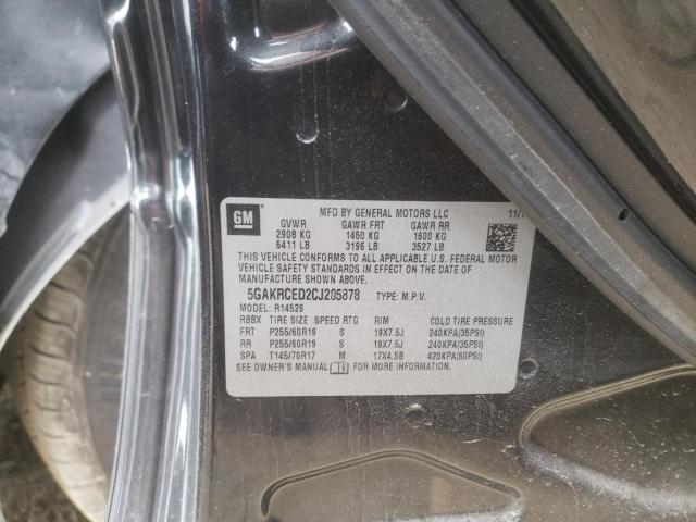 Photo 10 from auction – 2012 BUICK ENCLAVE with VIN 5GAKRCED2CJ205878