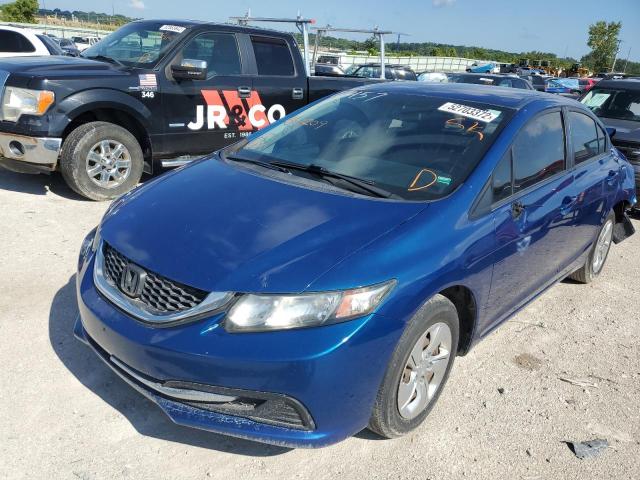Photo 2 from auction – 2013 HONDA CIVIC LX with VIN 19XFB2F54DE062209