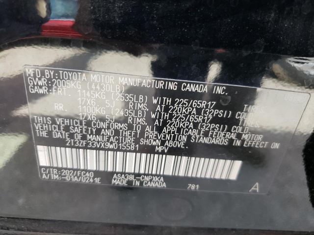 Photo 10 from auction – 2009 TOYOTA RAV4 with VIN 2T3ZF33VX9W015581