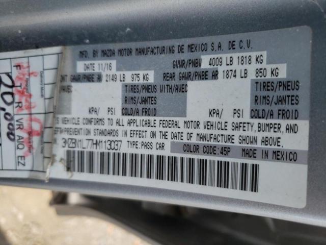 Photo 10 from auction – 2017 MAZDA 3 TOURING with VIN 3MZBN1L77HM113037