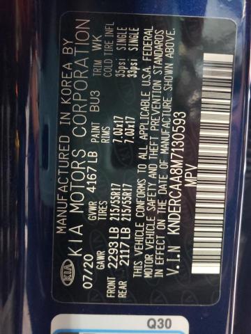 Photo 10 from auction – 2021 KIA SELTOS EX with VIN KNDERCAA8M7130593
