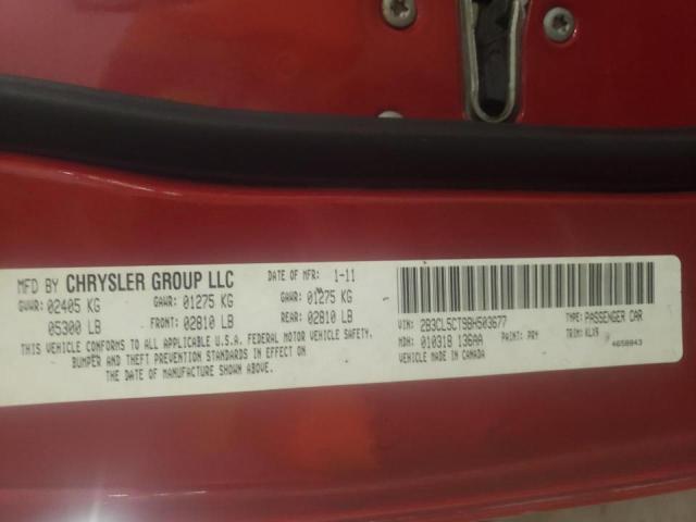 Photo 10 from auction – 2011 DODGE CHARGER R/ with VIN 2B3CL5CT9BH503677