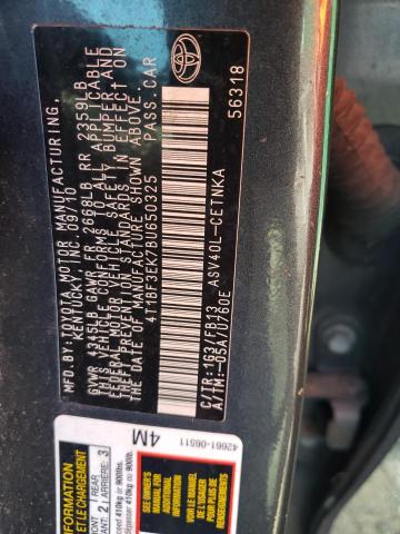 Photo 10 from auction – 2011 TOYOTA CAMRY BASE with VIN 4T1BF3EK7BU650325
