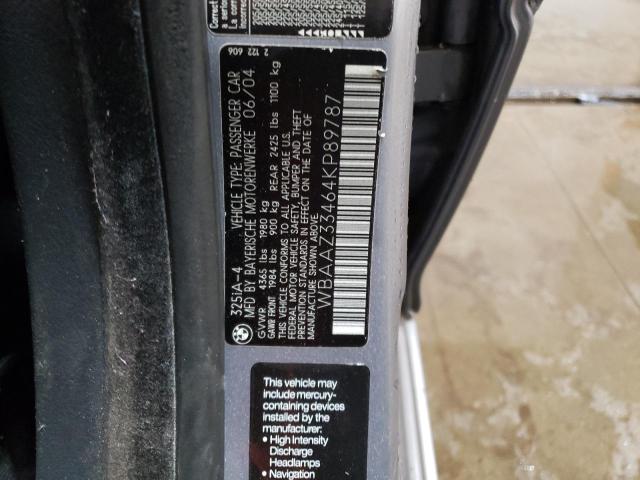 Photo 10 from auction – 2004 BMW 325 IS SUL with VIN WBAAZ33464KP89787