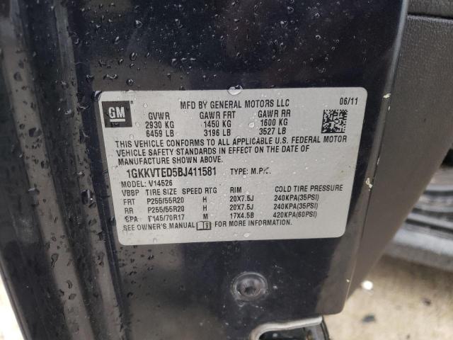 Photo 10 from auction – 2011 GMC ACADIA DEN with VIN 1GKKVTED5BJ411581