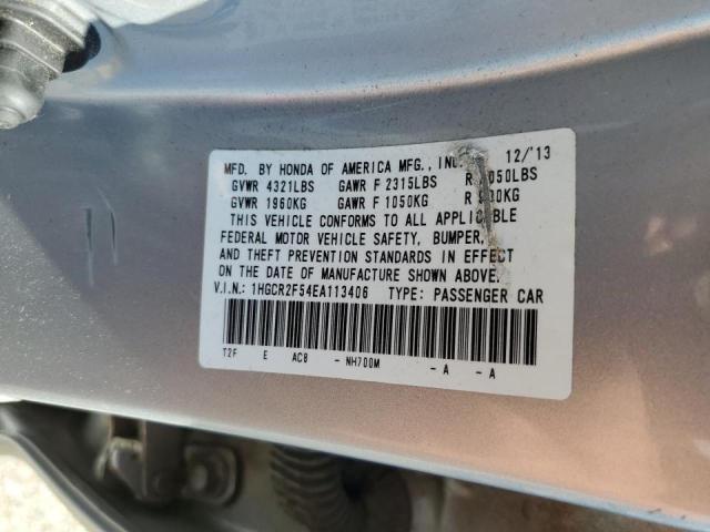 Photo 10 from auction – 2014 HONDA ACCORD SPO with VIN 1HGCR2F54EA113406
