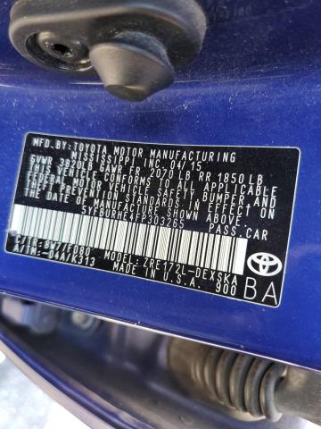 Photo 10 from auction – 2015 TOYOTA COROLLA L with VIN 5YFBURHE4FP303265