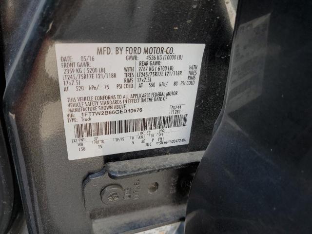 Photo 10 from auction – 2016 FORD F250 SUPER with VIN 1FT7W2B66GED10676