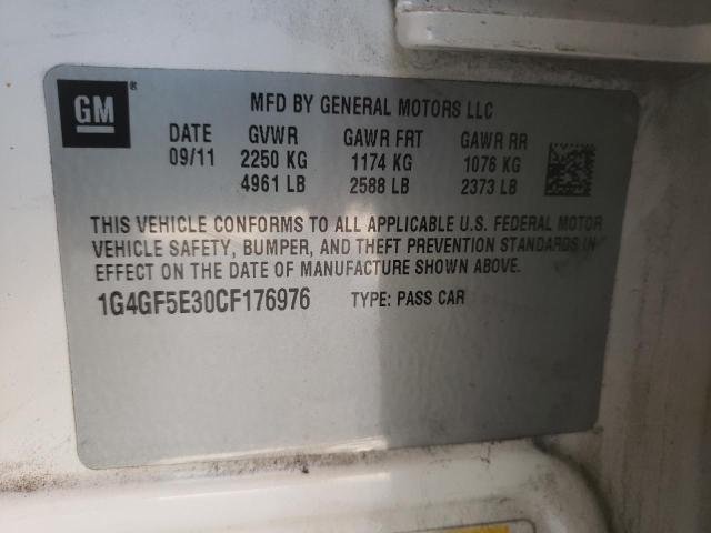 Photo 10 from auction – 2012 BUICK LACROSSE P with VIN 1G4GF5E30CF176976
