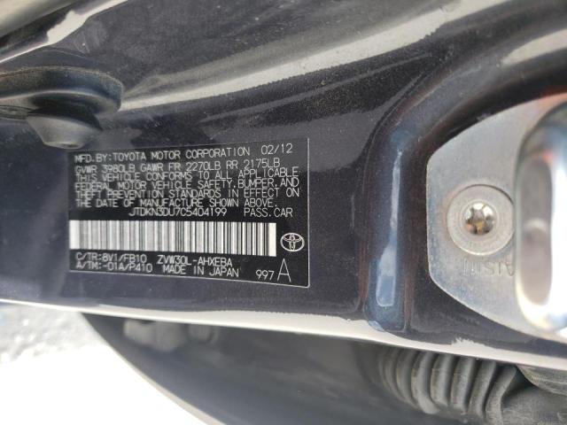 Фото 10 с аукциона – 2012 TOYOTA PRIUS с VIN JTDKN3DU7C5404199