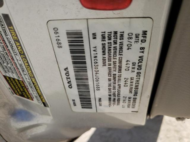Photo 10 from auction – 2004 VOLVO C70 LPT with VIN YV1NC63D34J061688