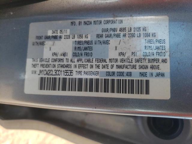 Photo 10 from auction – 2012 MAZDA 5 with VIN JM1CW2CL3C0116536
