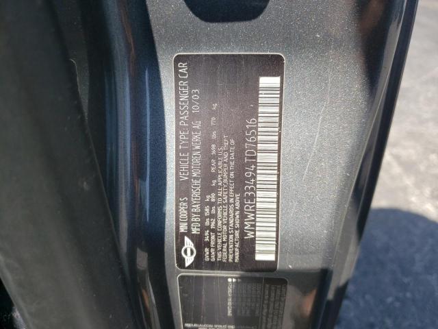 Photo 10 from auction – 2004 MINI COOPER S with VIN WMWRE33494TD76516