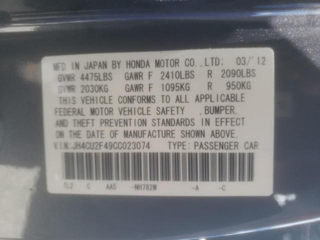 Photo 10 from auction – 2012 ACURA TSX with VIN JH4CU2F49CC023074