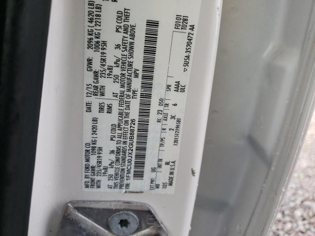 Photo 10 from auction – 2016 FORD ESCAPE TIT with VIN 1FMCU0JX2GUB88726