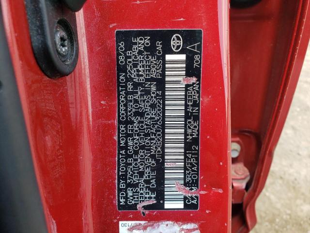 Photo 10 from auction – 2006 TOYOTA PRIUS with VIN JTDKB20U763202214