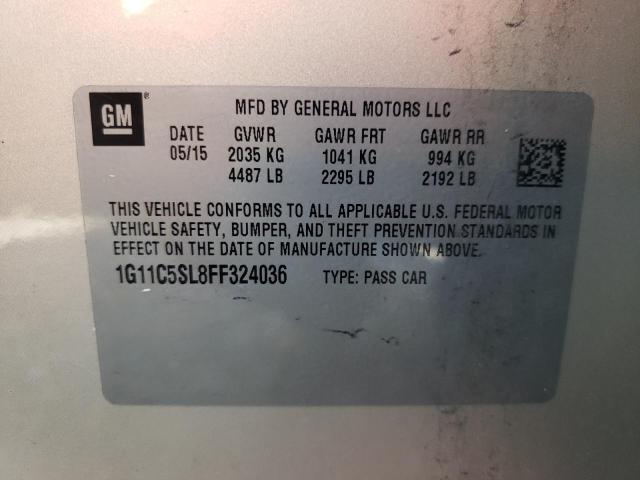 Photo 10 from auction – 2015 CHEVROLET MALIBU 1LT with VIN 1G11C5SL8FF324036