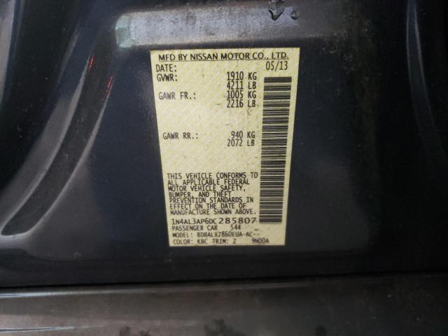 Photo 10 from auction – 2013 NISSAN ALTIMA 2.5 with VIN 1N4AL3AP6DC285807