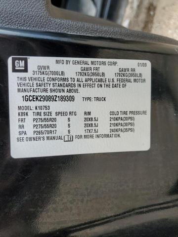 Photo 10 from auction – 2009 CHEVROLET SILVERADO with VIN 1GCEK29089Z189309